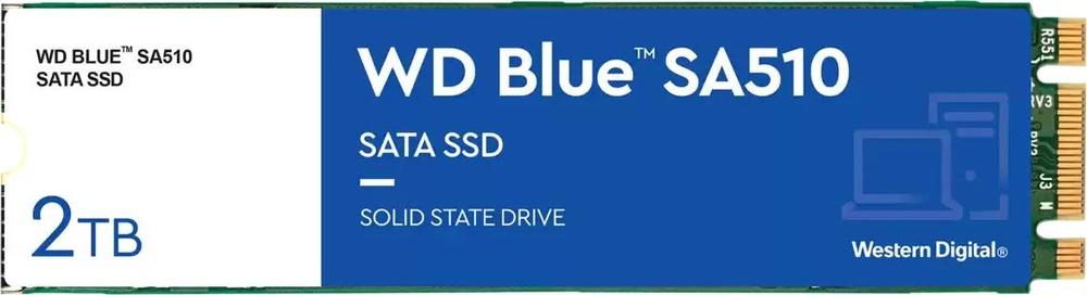 SSD M.2 2280 WD Blue SA510 2TB 3D NAND SATA 6Gb/s - SANDISK