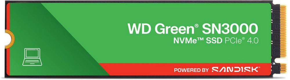 SSD M.2 2280 WD Green SN3000 2TB QLC NVMe PCIe Gen 4.0x4 - WESTERN DIGITAL