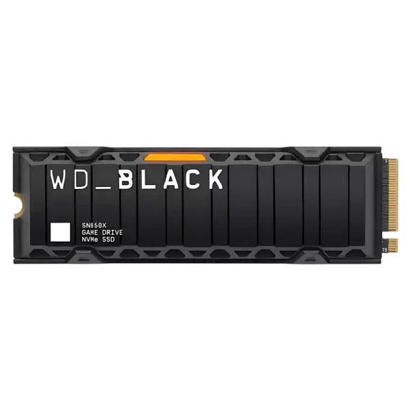 SSD M.2 2280 Black SN850X 2TB c/ Heatsink 3D NAND NVMe - WESTERN DIGITAL