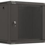 Armário Rack de Parede 19 9U 540x350mm 60Kg c/ Porta Vidro (Preto) - LANBERG