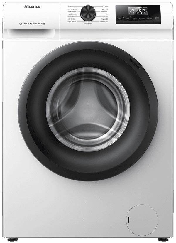 Máquina de Lavar Roupa Serie 1Q WF1Q8041BW 8Kg 1400RPM (Branco) - HISENSE