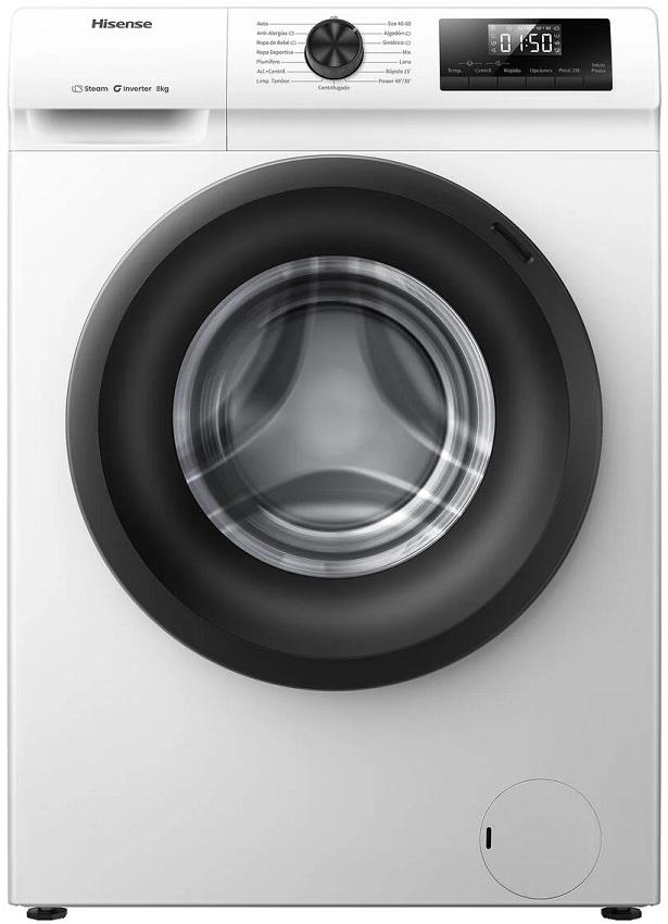 Máquina de Lavar Roupa WF1Q8041BW1 8Kg 1400RPM (Branco) - HISENSE