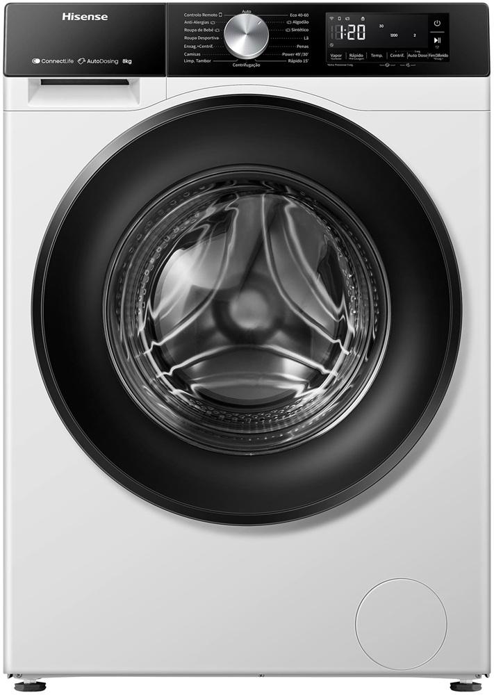 Máquina de Lavar Roupa Serie 3S WF3S8045BW3 8Kg 1400RPM (Branco) - HISENSE