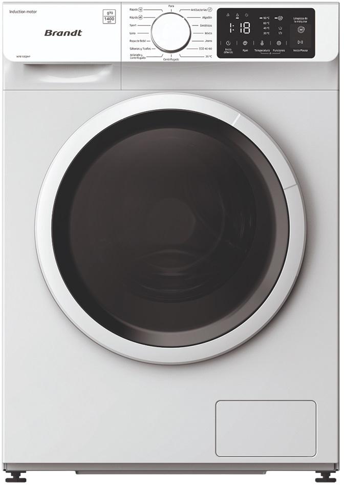 Máquina de Lavar Roupa 9kg 1400RPM WFB198QWP (Branco) - BRANDT
