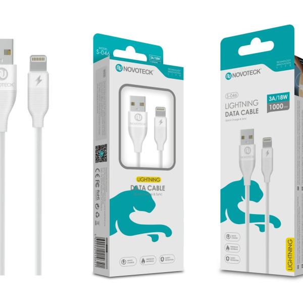 Cabo Lightning Branco 3A 1M 18W S-046