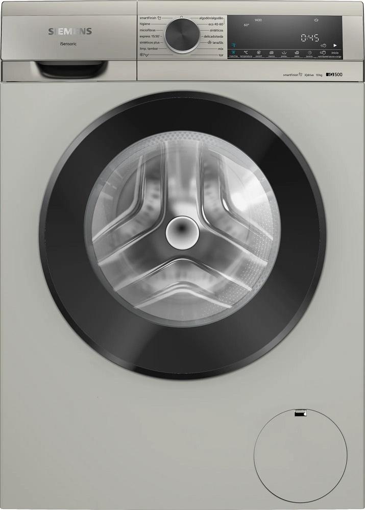 Máquina de Lavar Roupa iQ500 WG54G2ZXES 10Kg 1400RPM (Aço Fosco) - SIEMENS