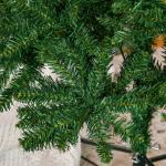 Árvore de Natal Artificial 210cm com 865 Ramos Ecológicos Decoração de Natal para Interiores Φ91x210cm Verde