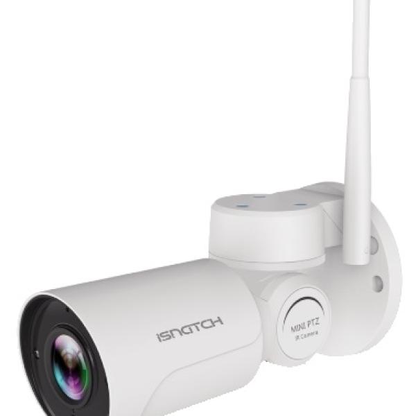 Câmara IP Wi - Fi PTZ Motorizada HD c/ Detecção Movimento e Gravação microSD (Interior/Exterior)