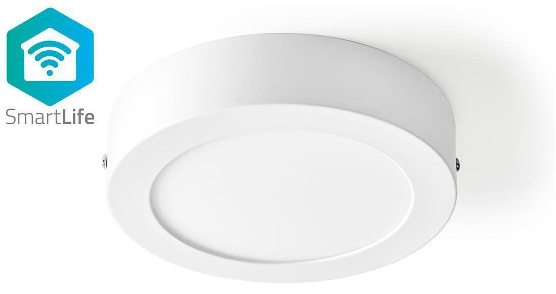 Painel LED Superficie Redondo Inteligente Wi - Fi SmartLife LED 12W 3000~6000K 800Lm (Ø 17cm) - NEDIS