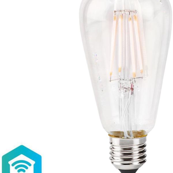 Lâmpada LED Filamento Inteligente SmartLife Wi - Fi E27 ST64 2700K 5W 500Lm - NEDIS