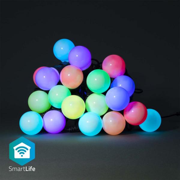 Serie 20 LED´s RGB Natal 220V c/ Efeitos SmartLife Wi - Fi (10 mts) - NEDIS