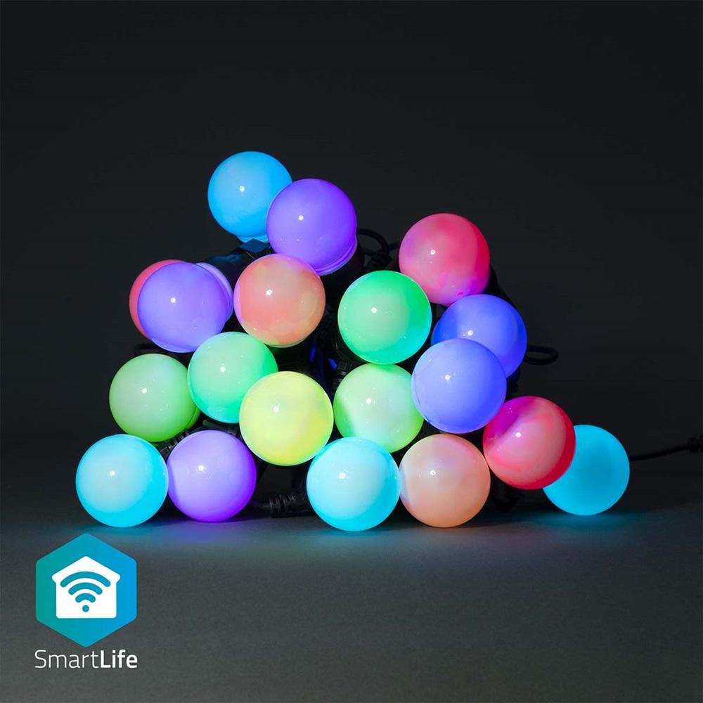 Serie 20 LED´s RGB Natal 220V c/ Efeitos SmartLife Wi - Fi (10 mts) - NEDIS