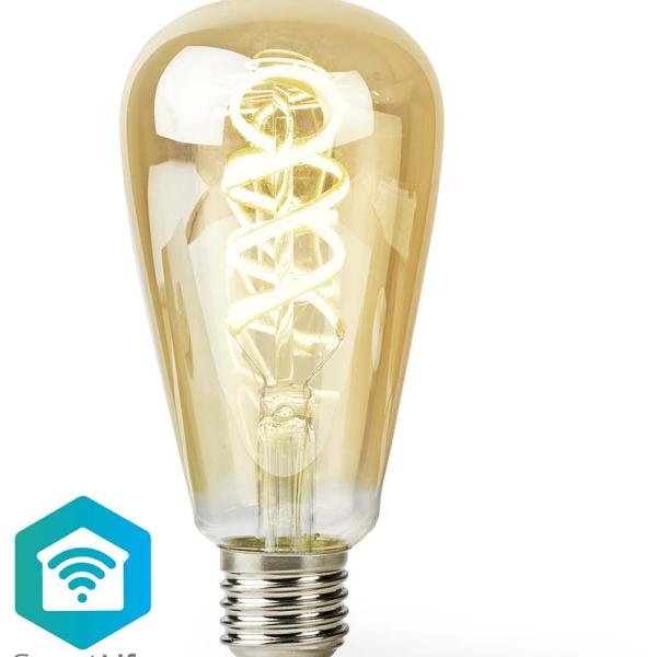 Lâmpada LED Filamento Inteligente SmartLife Wi - Fi E27 ST64 1800K~3000K 4,9W 360Lm - NEDIS