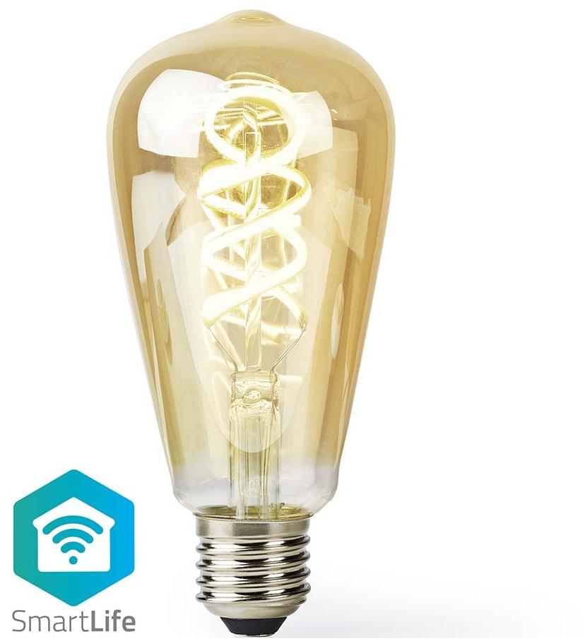 Lâmpada LED Filamento Inteligente SmartLife Wi - Fi E27 ST64 1800K~3000K 4,9W 360Lm - NEDIS
