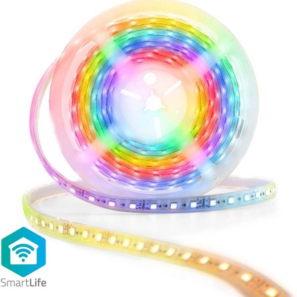 Fita LED RGB Inteligente Wi - Fi SmartLife IP65 480Lm (5 mts) - NEDIS