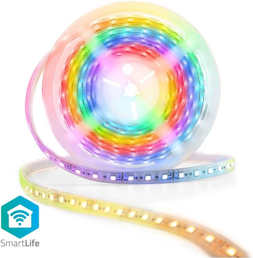 Fita LED RGB Inteligente Wi - Fi SmartLife IP65 480Lm (5 mts) - NEDIS