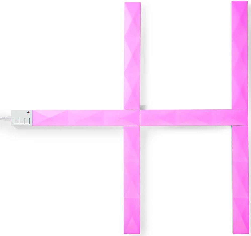 Conjunto 6 Barras LED Decorativas RGB Modulares Inteligentes SmartLife Wi - Fi - NEDIS