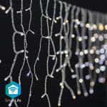 Cortina 400 LEDs Decoração Natal SmartLife Wi - Fi Branco Quente Android / iOS (3 mts) - NEDIS