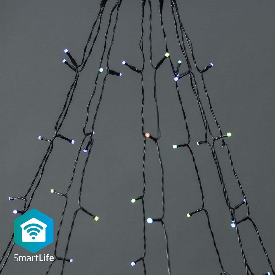 Serie Natal p/ Árvore 180 LEDs RGB SmartLife Wi - Fi (10 x 2 mts) - NEDIS