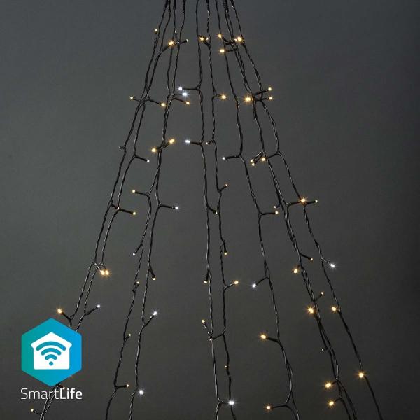 Serie Natal p/ Árvore 200 LEDs 2500~9000K SmartLife Wi - Fi (10 x 2 mts) - NEDIS