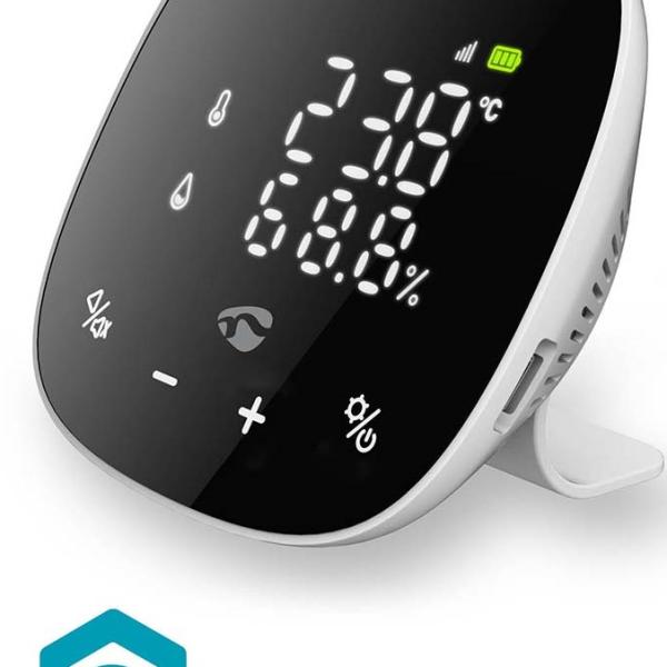 Monitor Qualidade de Ar SmartLife (Preto/Branco) - NEDIS