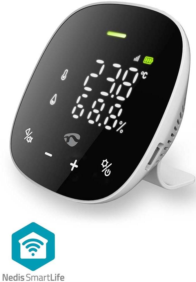 Monitor Qualidade de Ar SmartLife (Preto/Branco) - NEDIS
