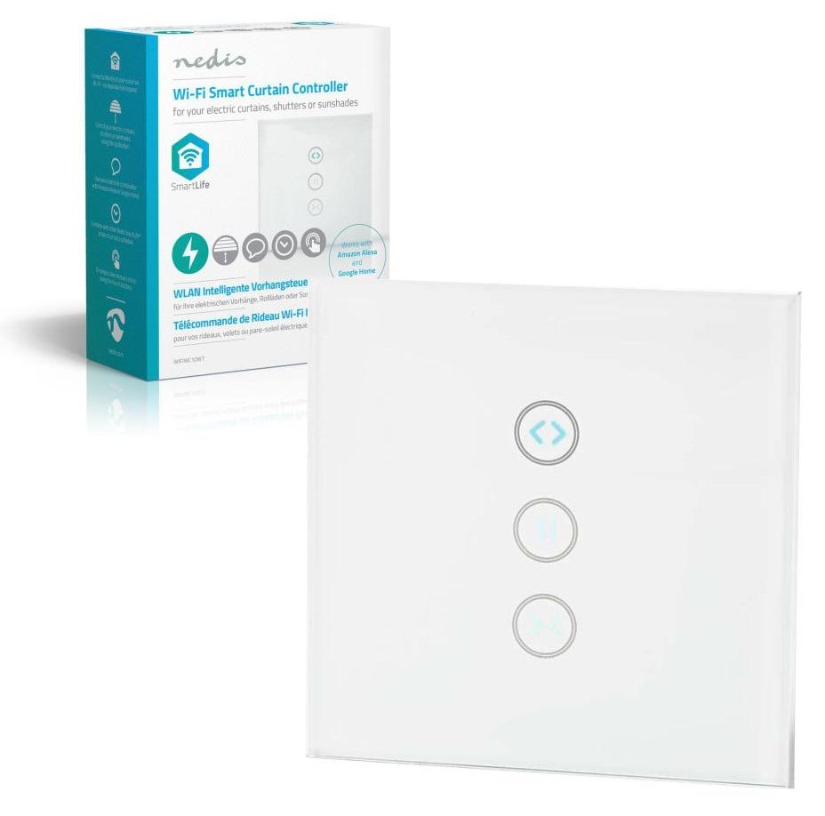 Interruptor Inteligente Wi - Fi Touch p/ Estores e Persianas - NEDIS