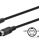 Cabo Adaptador Alimentação (Mini DIN Femea 4P - Mini DIN Macho 6P)
