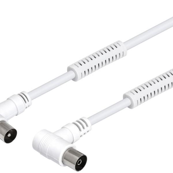 Cabo RF 90º c/ Filtros (1,5 mts) - Branco