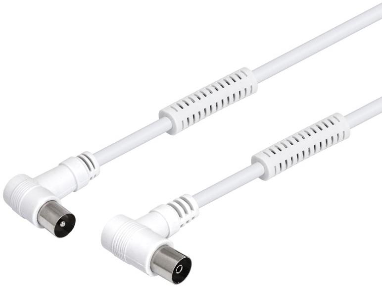 Cabo RF 90º c/ Filtros (1,5 mts) - Branco