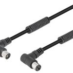 Cabo RF 90º c/ Filtros (1,5 mts) - Preto
