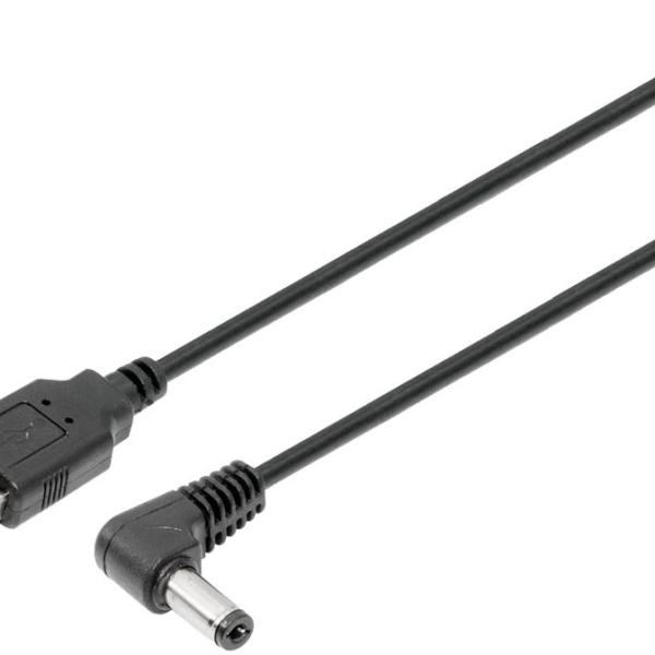 Cabo Extensão DC 5,5 x 2,1mm 90º Macho - USB - A Macho (50cm) - NIMO