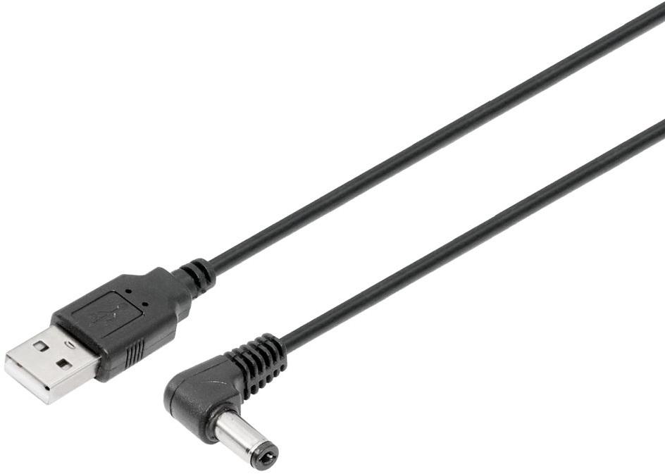 Cabo Extensão DC 5,5 x 2,1mm 90º Macho - USB - A Macho (50cm) - NIMO
