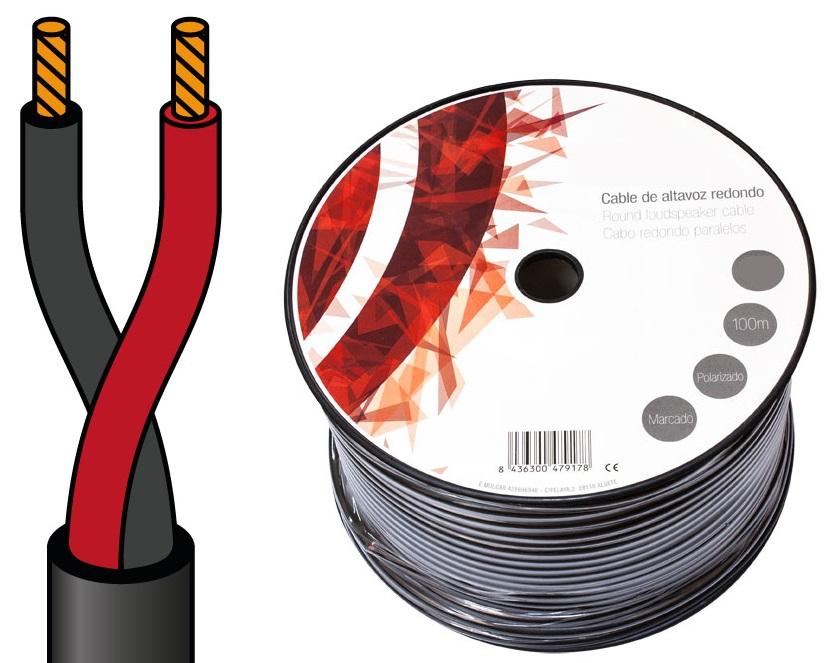 Bobine Cabo Coluna Redondo 2x 0,75mm (100 mts)
