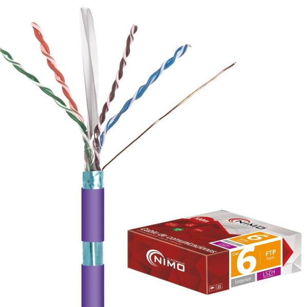 Bobine Cabo de Rede FTP Cat6 Rigido (100 mts) - NIMO