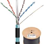 Bobine Cabo de Dados FTP CCA Cat.6 AWG23 p/ Exterior (1000 mts) - NIMO