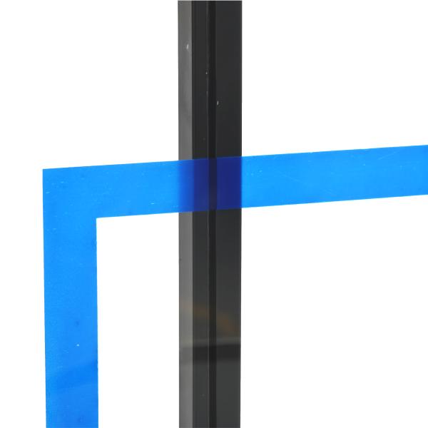 Tabela de Basquetbol de Parede Cesta de Basquetebol para Exterior 113x61x73 cm Azul e Preto