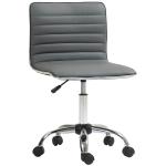 Cadeira de Escritório sem Apoio para os Braços Cadeira de Escritório Giratória com Altura Ajustável 48x52x78 - 90 cm Cinza