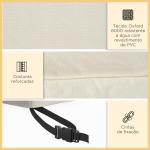 Capa Protetora para Móveis de Jardim 218x111x63 - 101 cm Cobertura de Móveis de Tecido Oxford 600D Impermeável para Sofás Bancos