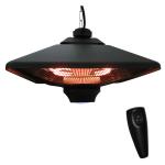 Aquecedor de Teto com Controlo Remoto 1000/2000W 43x43x25 cm