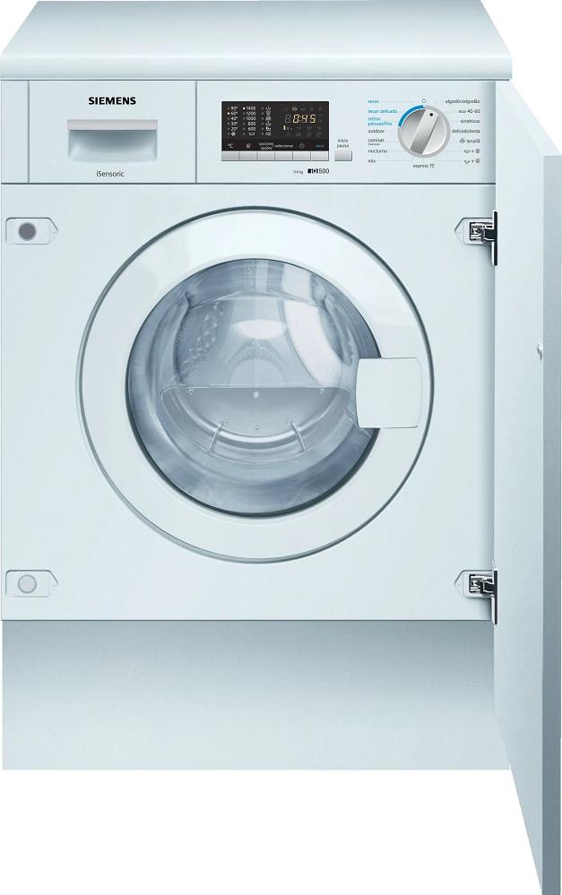 Máquina de Lavar e Secar Roupa de Encastre WK14D543ES iQ500 7/4Kg 1400RPM (Branco) - SIEMENS