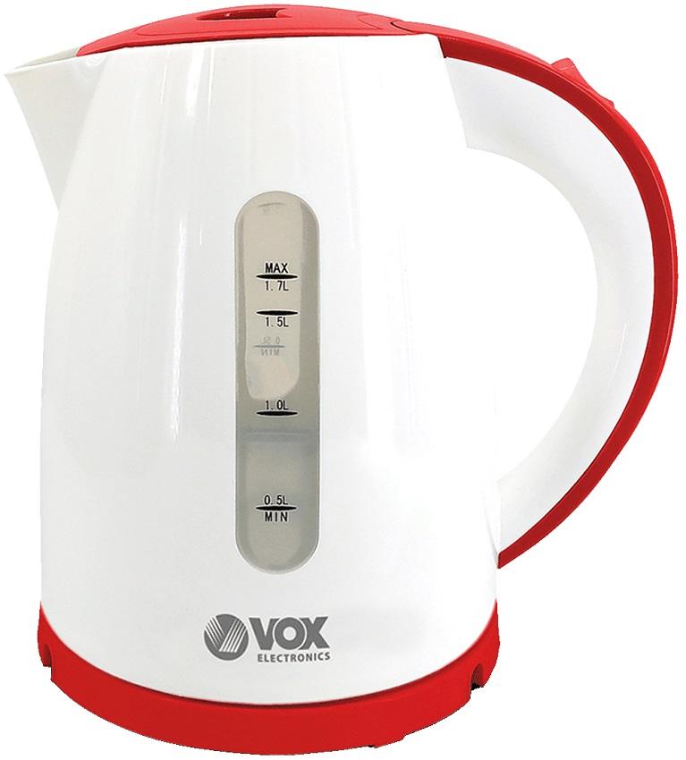Chaleira Elétrica WK 1899 1.7L 2200W (Branco/Vermelho) - VOX