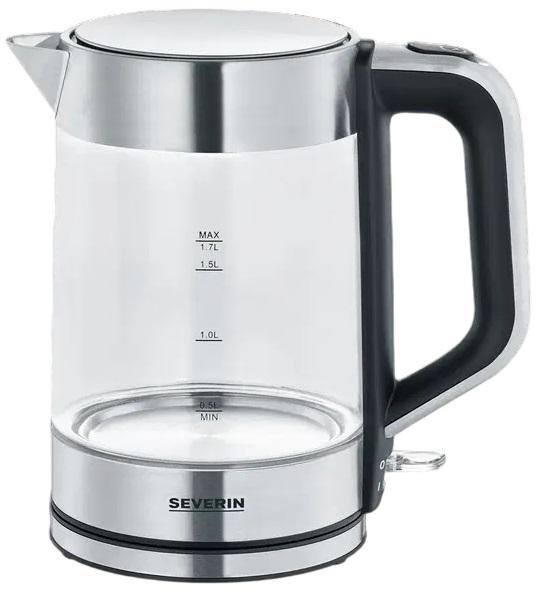 Chaleira Elétrica WK 3420 1.7L 2200W (Inox/Preto) - SEVERIN