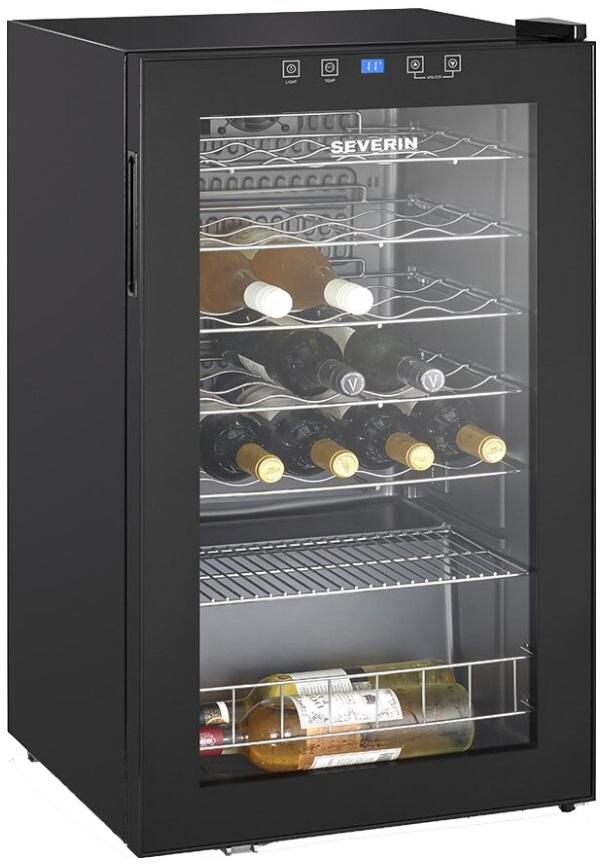 Garrafeira 95L / 36 Garrafas (Preto) - SEVERIN