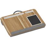 Suporte para Portátil com Amofada Ranhura para Tablet Almofada para Mouse Apoio para os Punhos Mesa para Portátil 55,5x37x9 cm Carvalho