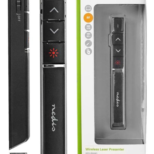 Apresentador Diapositivos c/ Apontador Laser s/ Fios - NEDIS