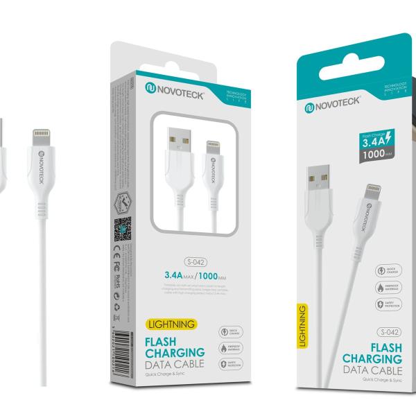 Cabo Lightning Branco 3.4A 1M S-042