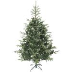 Árvore de Natal Artificial 210 cm com 1123 Ramos Densos e Suporte Metálico Dobrável para Interior Verde