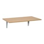 Mesa Dobrável de Parede Mesa Auxiliar Suspensa para Cozinha Sala de Jantar 60x40x20cm Madeira Natural