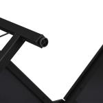 Secretária em Forma de L Secretária para Escritório com Estrutura de Metal Secretária de Canto 150x150x76 cm Preto